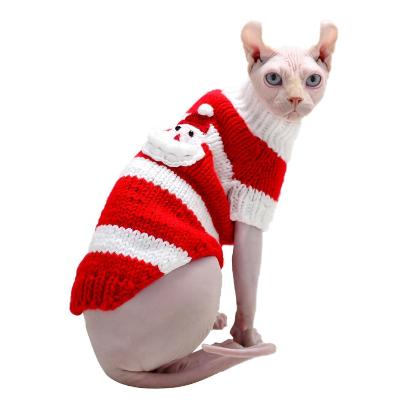 Warm Pet Sweater Cozy Indoor Outdoor Clothing