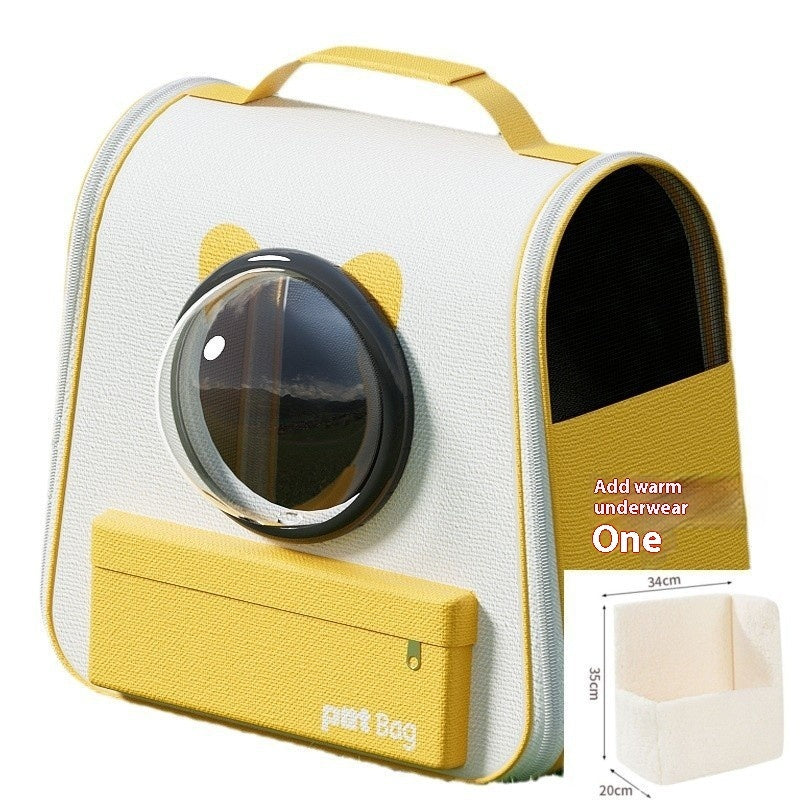Large Capacity Portable Pet Backpack Comfortable Travel Carrier