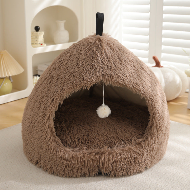 Plush Warm Winter Pet Nest Bed
