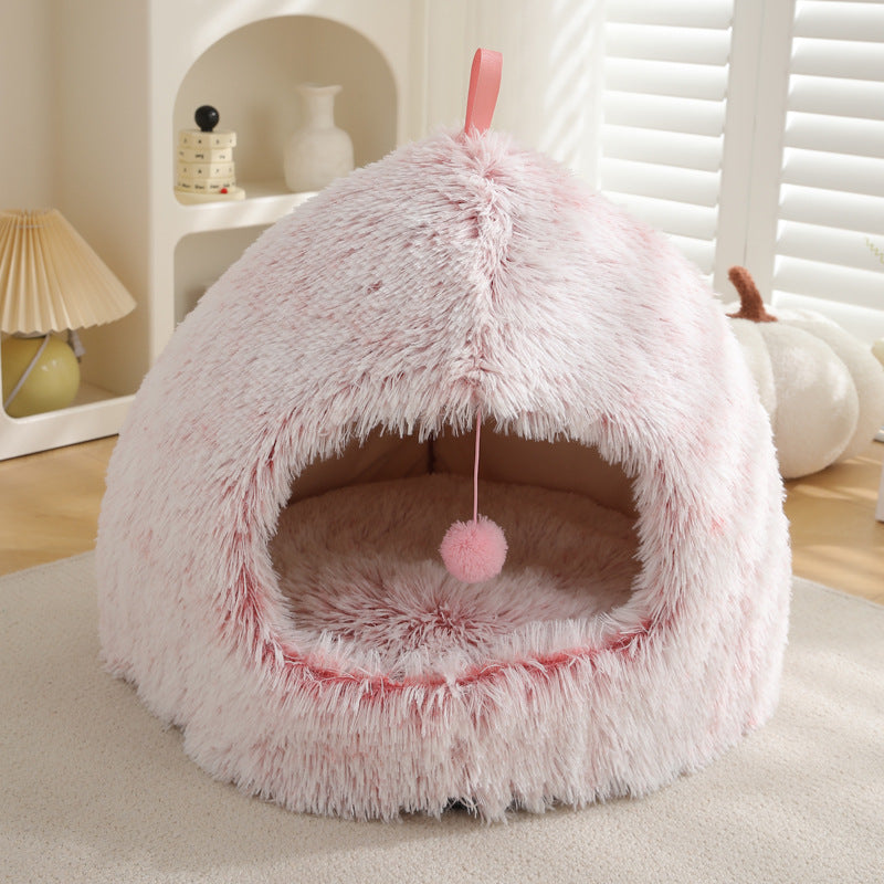 Plush Warm Winter Pet Nest Bed
