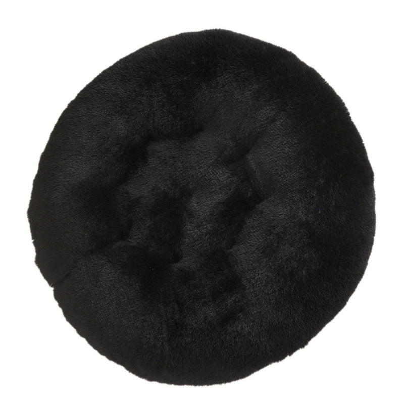 Round Plush Warm Pet Sleeping Mat Bed House
