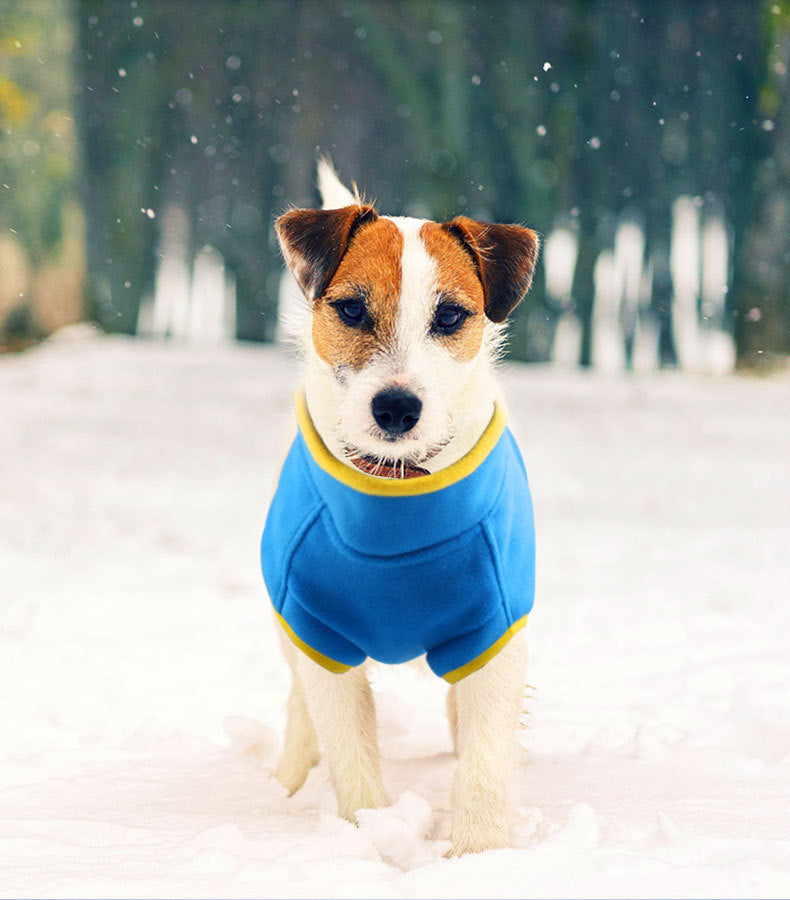 Solid Color Thick Polar Fleece Pet Sweater Warm Wear