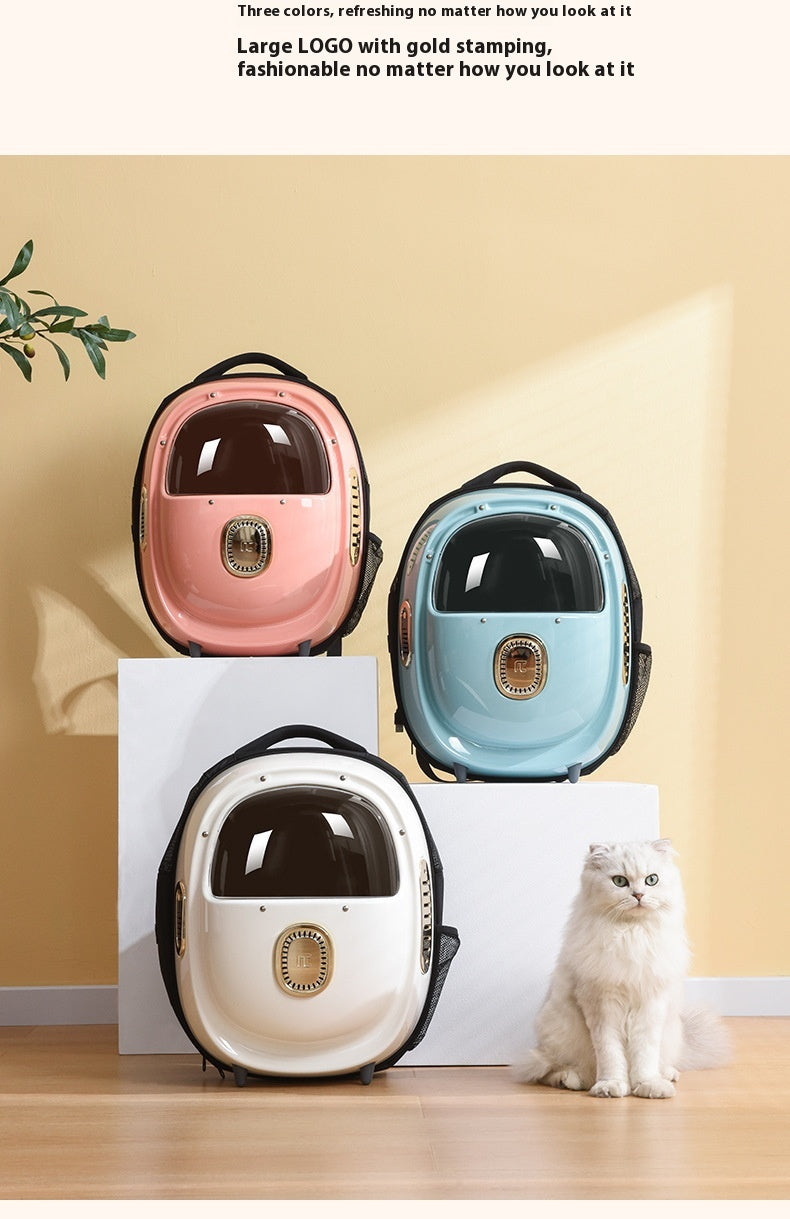 Pet Backpack Ventilated Heating Astronaut Travel Carrier