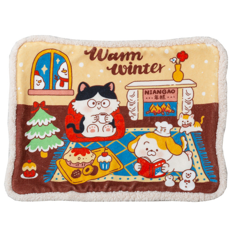 Winter Plush Deep Sleep Pet Nest Bed