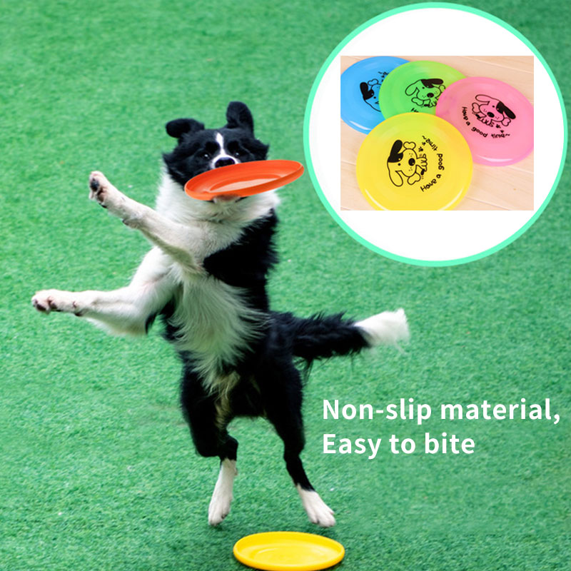 Pet Silicone Flying Saucer Chew Resistant Interactive Training Toy