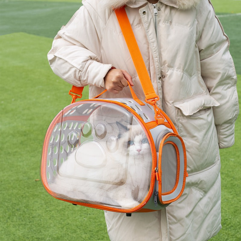 Transparent Space Capsule Style Pet Backpack Portable Carrier