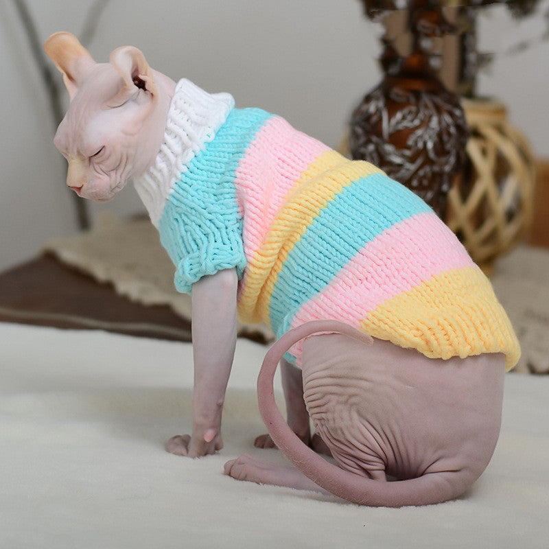 Warm Pet Sweater Cozy Indoor Outdoor Clothing