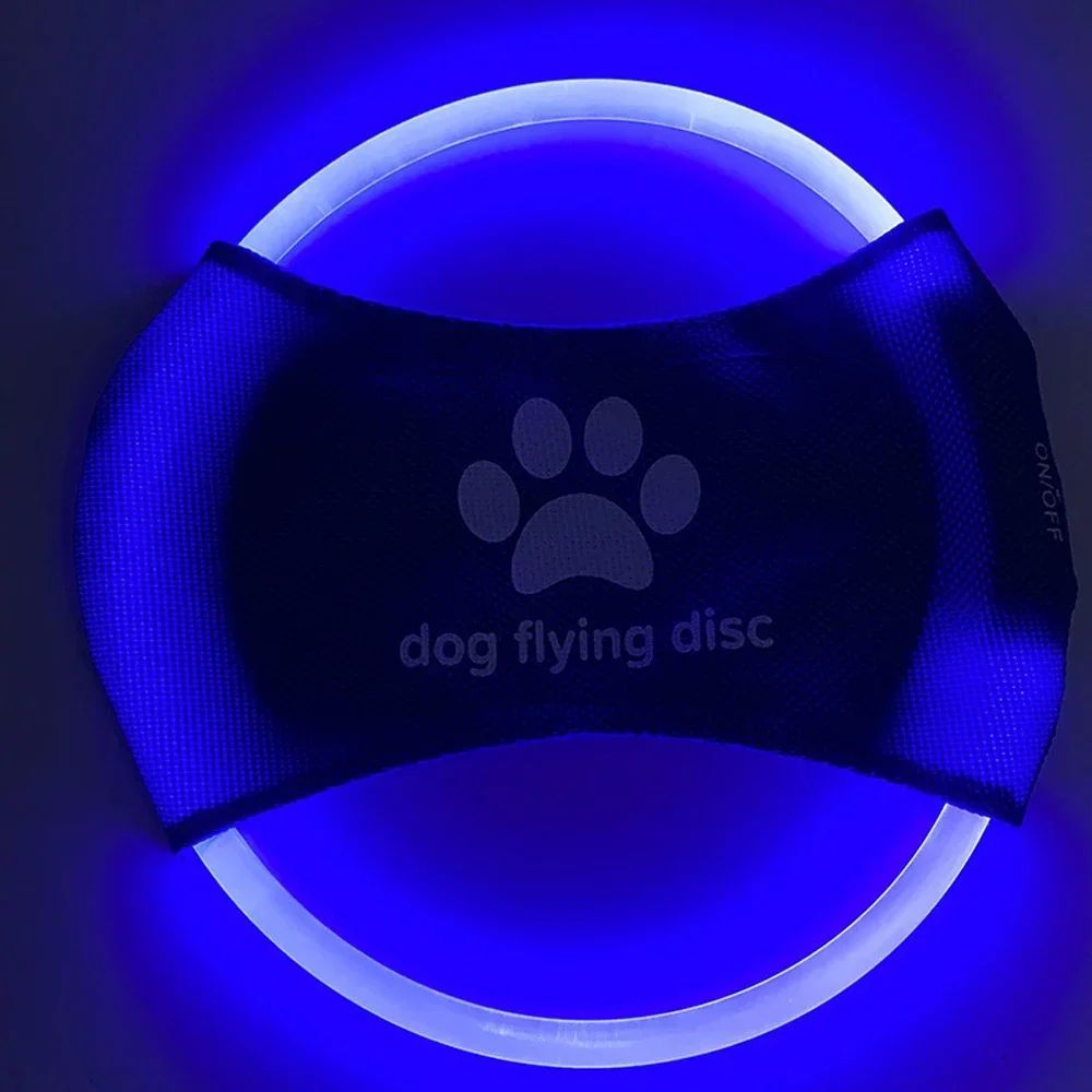Pet LED Luminous Flying Disc Interactive Training Toy