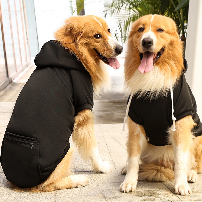 Fashion Simple Zipper Pocket Pet Sweater