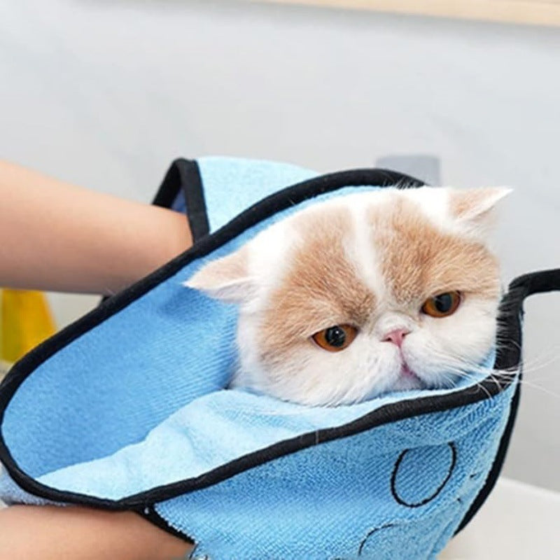 Quick Dry Pet Bath Towel Absorbent Bathing Cloth