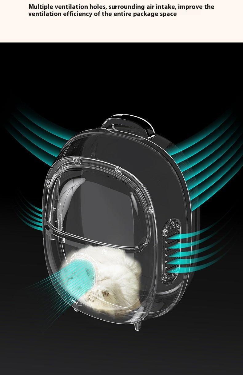 Pet Backpack Ventilated Heating Astronaut Travel Carrier