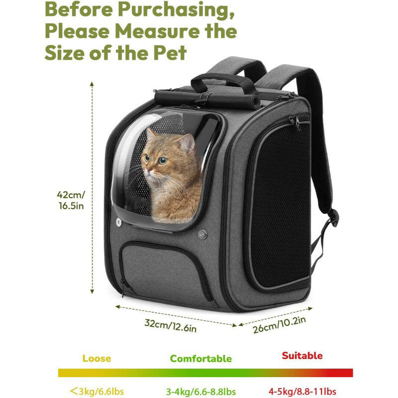 Portable Aviation Style Fashion Pet Backpack Breathable Travel Bag