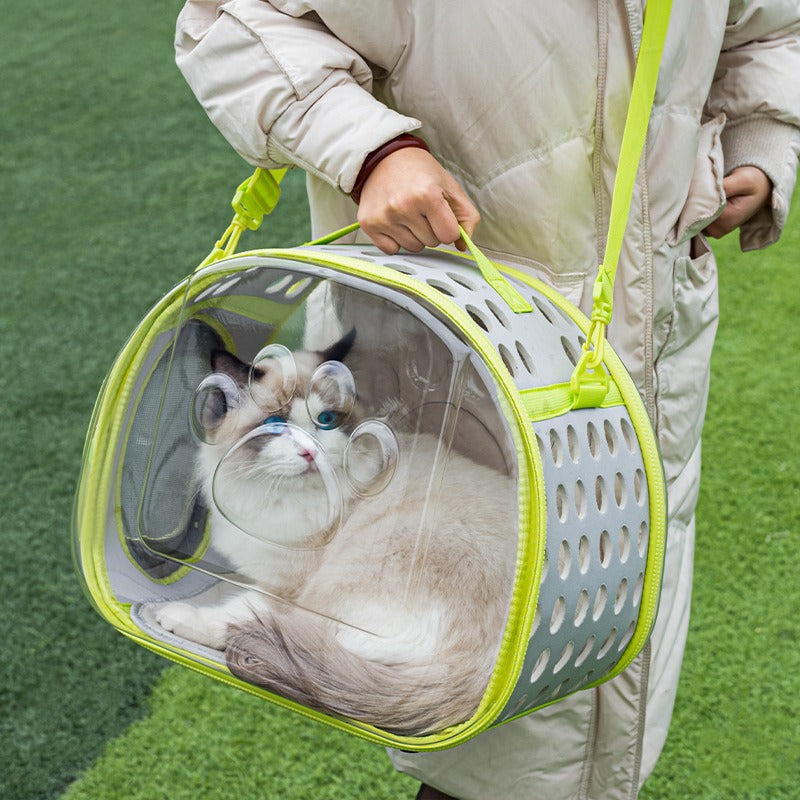 Transparent Space Capsule Style Pet Backpack Portable Carrier