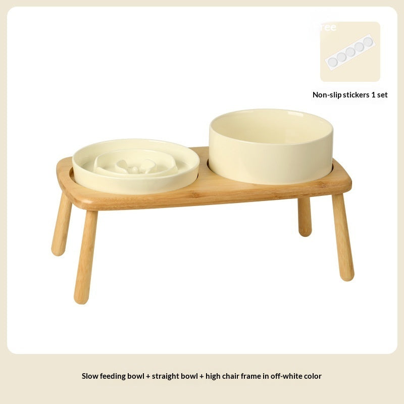 Ceramic Slow Feeding Anti Choking Pet Bowl