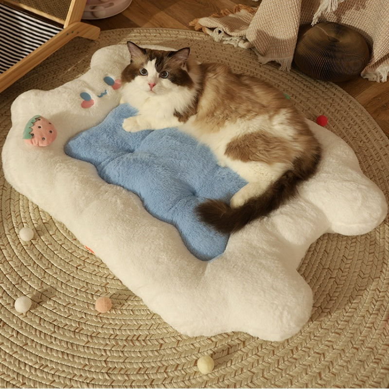 All Season Warm Plush Pet Sleeping Pad Bed