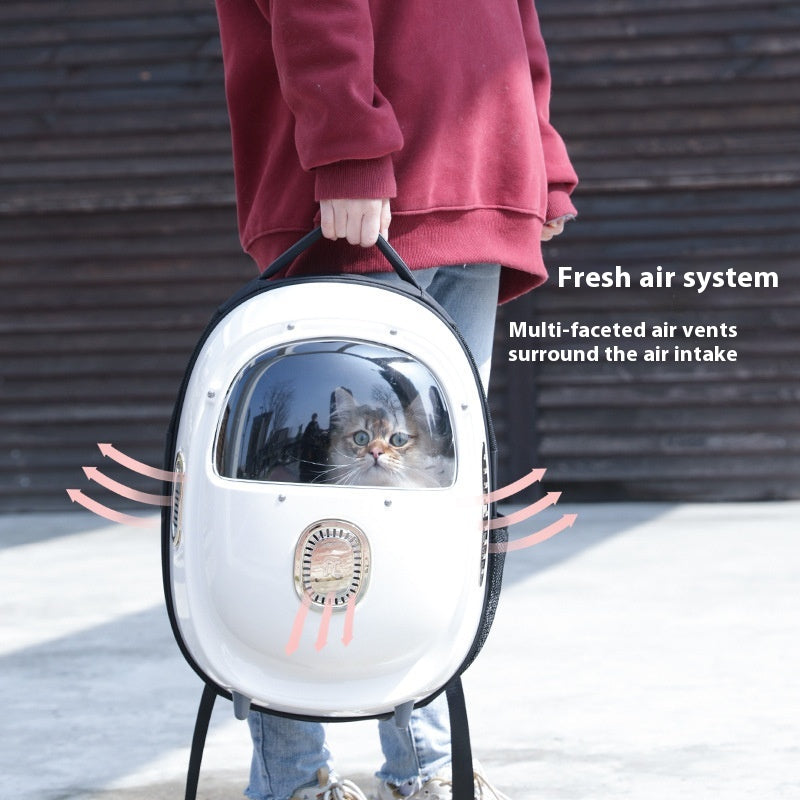 Pet Backpack Ventilated Heating Astronaut Travel Carrier