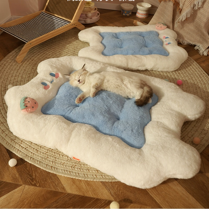 All Season Warm Plush Pet Sleeping Pad Bed