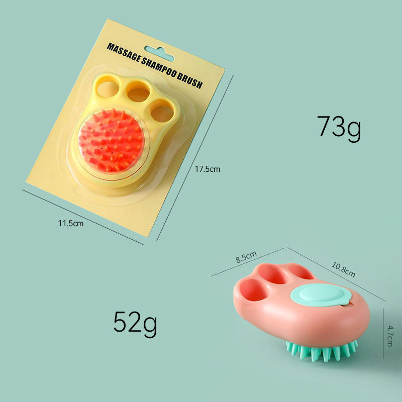 Pet Bath Brush Massage Grooming Cleaning Tool