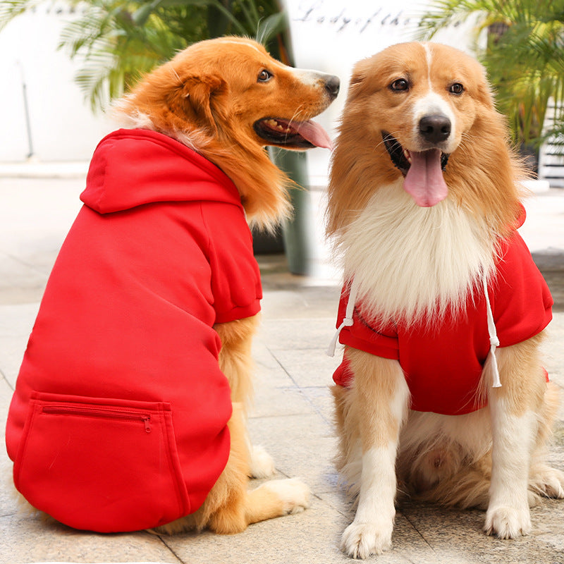 Fashion Simple Zipper Pocket Pet Sweater