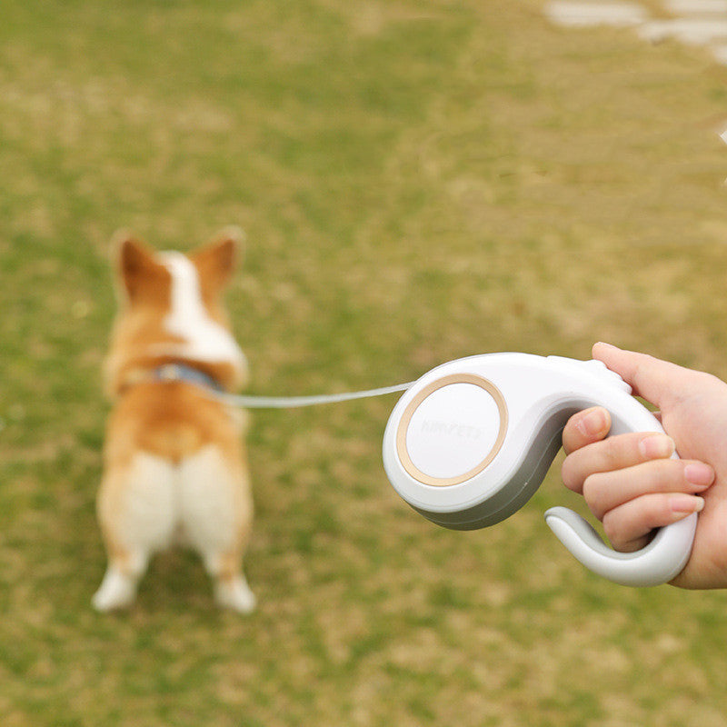 Automatic Retractable Pet Leash Durable Smooth Control System
