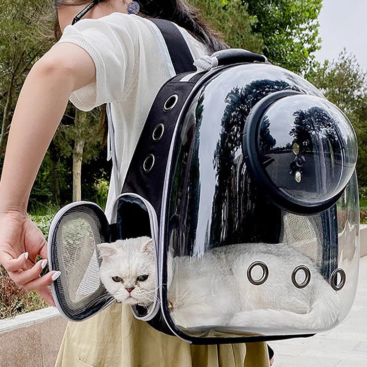 Transparent Skylight Breathable Large Capacity Pet Backpack Carrier