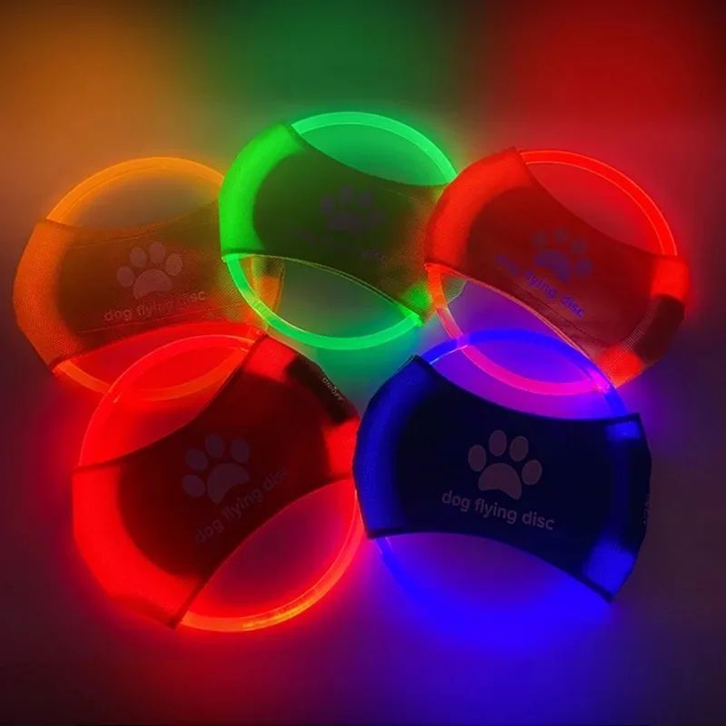 Pet LED Luminous Flying Disc Interactive Training Toy