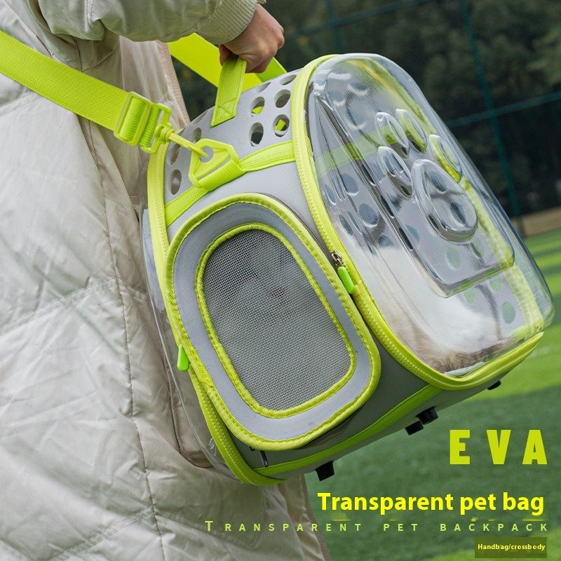 Transparent Space Capsule Style Pet Backpack Portable Carrier