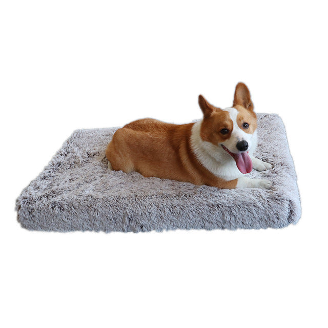 Square Plush Memory Foam Pet Sofa Sleeping Bed