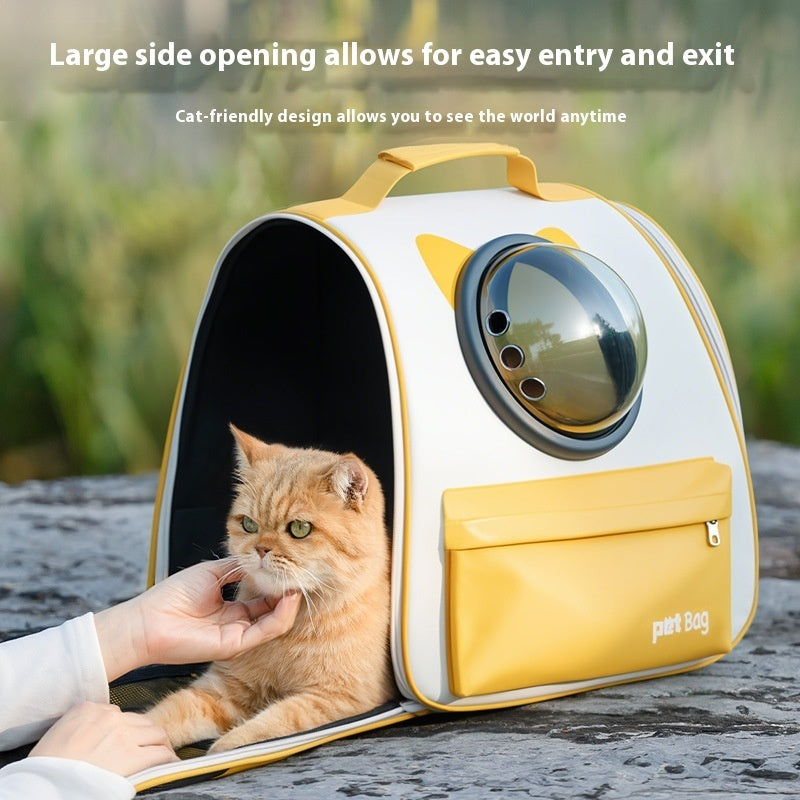 Large Capacity Portable Pet Backpack Comfortable Travel Carrier