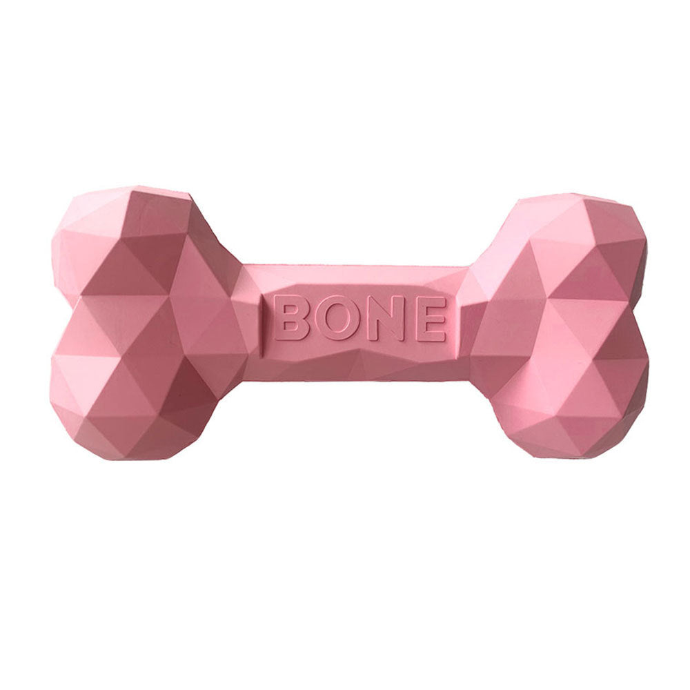 Pet Rubber Bone Chew Bite-Resistant Teeth Cleaning Toy