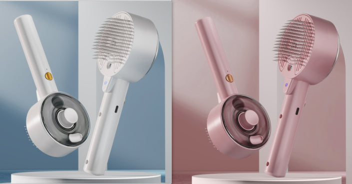 Self Cleaning Pet Steam Grooming Hair Removal Brush