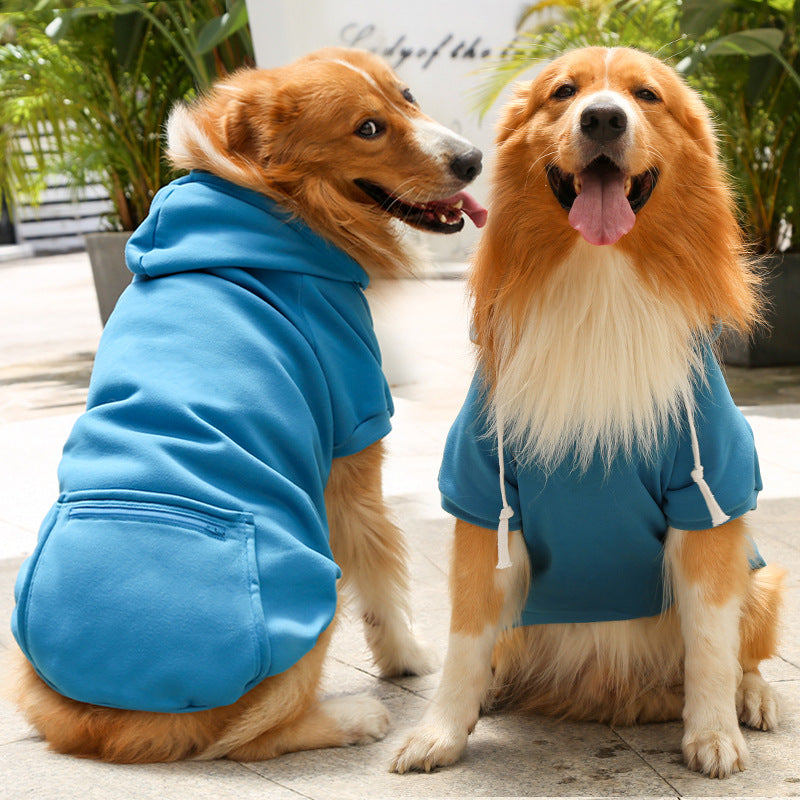 Fashion Simple Zipper Pocket Pet Sweater