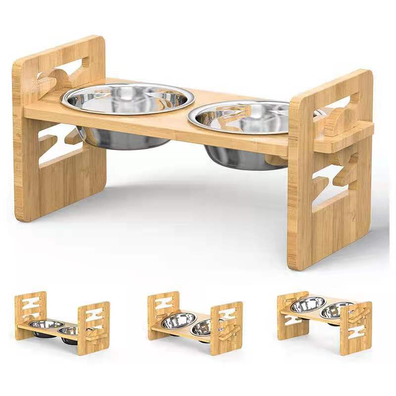 Pet Stainless Steel Double Folding Feeding Bowl