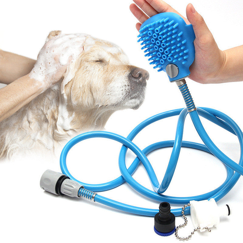 Pet Outdoor Bath Brush Shower Grooming Cleaning Tool