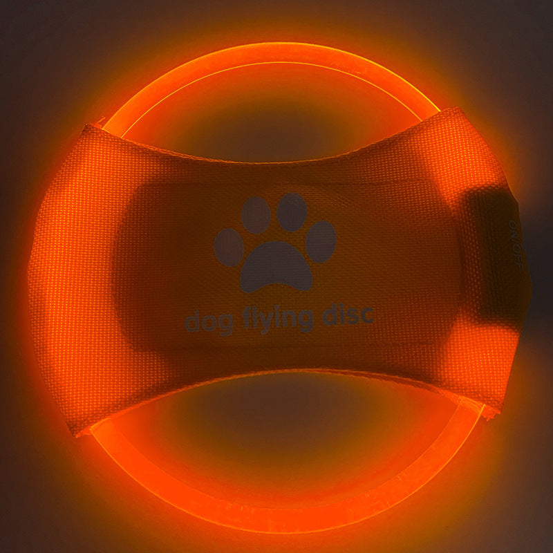 Pet LED Luminous Flying Disc Interactive Training Toy